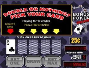 Consider the pass option in the double or bonus round while playing Video Poker